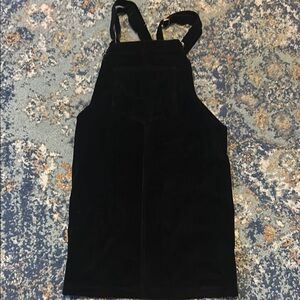 Altar’d State Black Velvet Overalls
